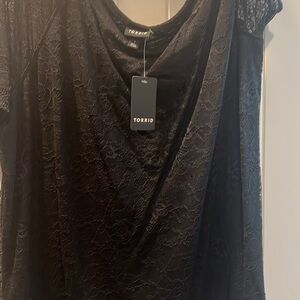 Torrid Black Lace Women’s Top